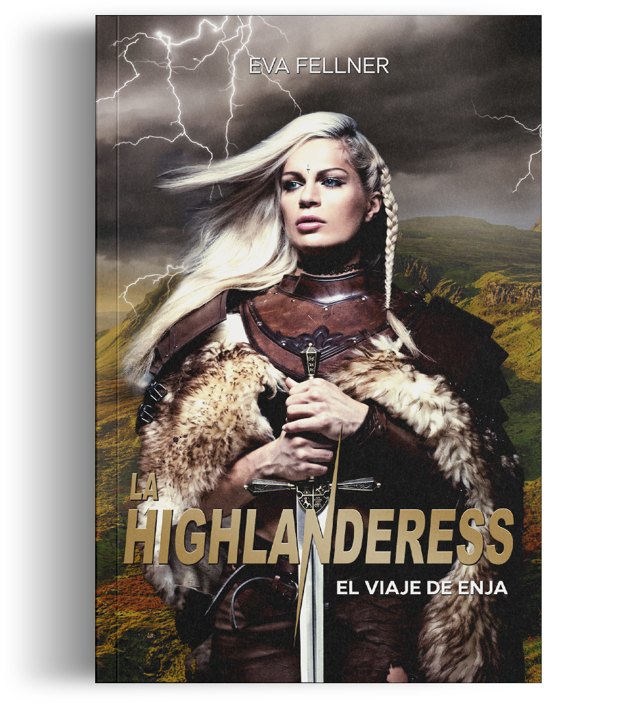 La Highlanderess — El Viaje de Enja, book mockup